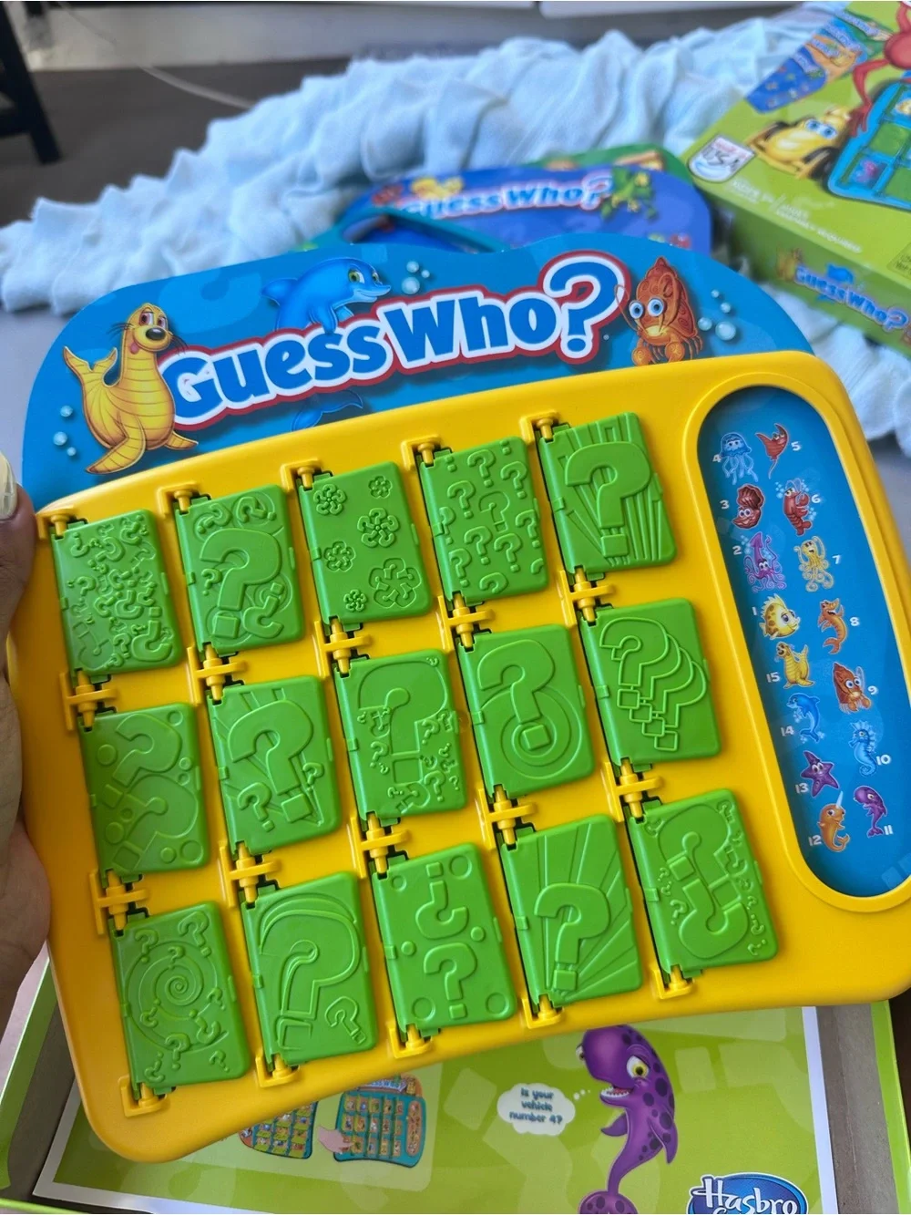 Hasbro Guess Who? Board Game - Green and Blue
